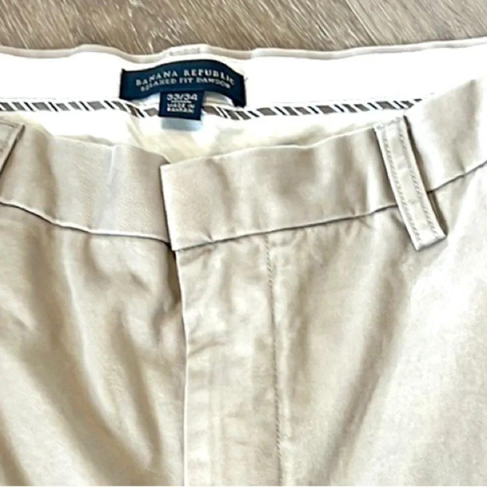 Banana Republic Mens Pants
33x34, Khaki Straight Dress
Career Casual Pockets - Picture 6 of 8